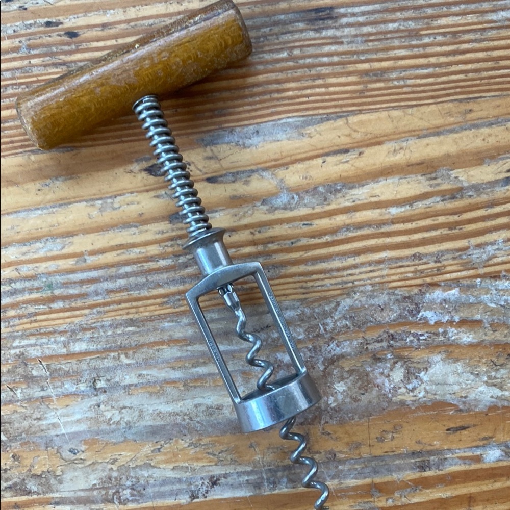Vintage Wooden Handle Corkscrew
